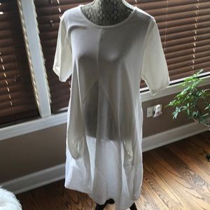 White linen tunic